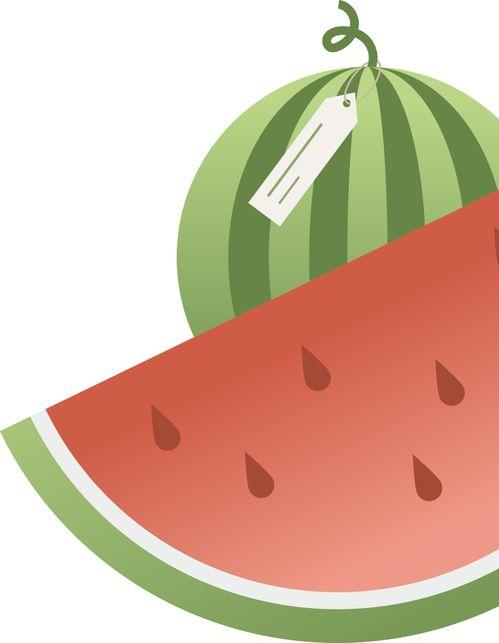 大傻子吃瓜怎么画